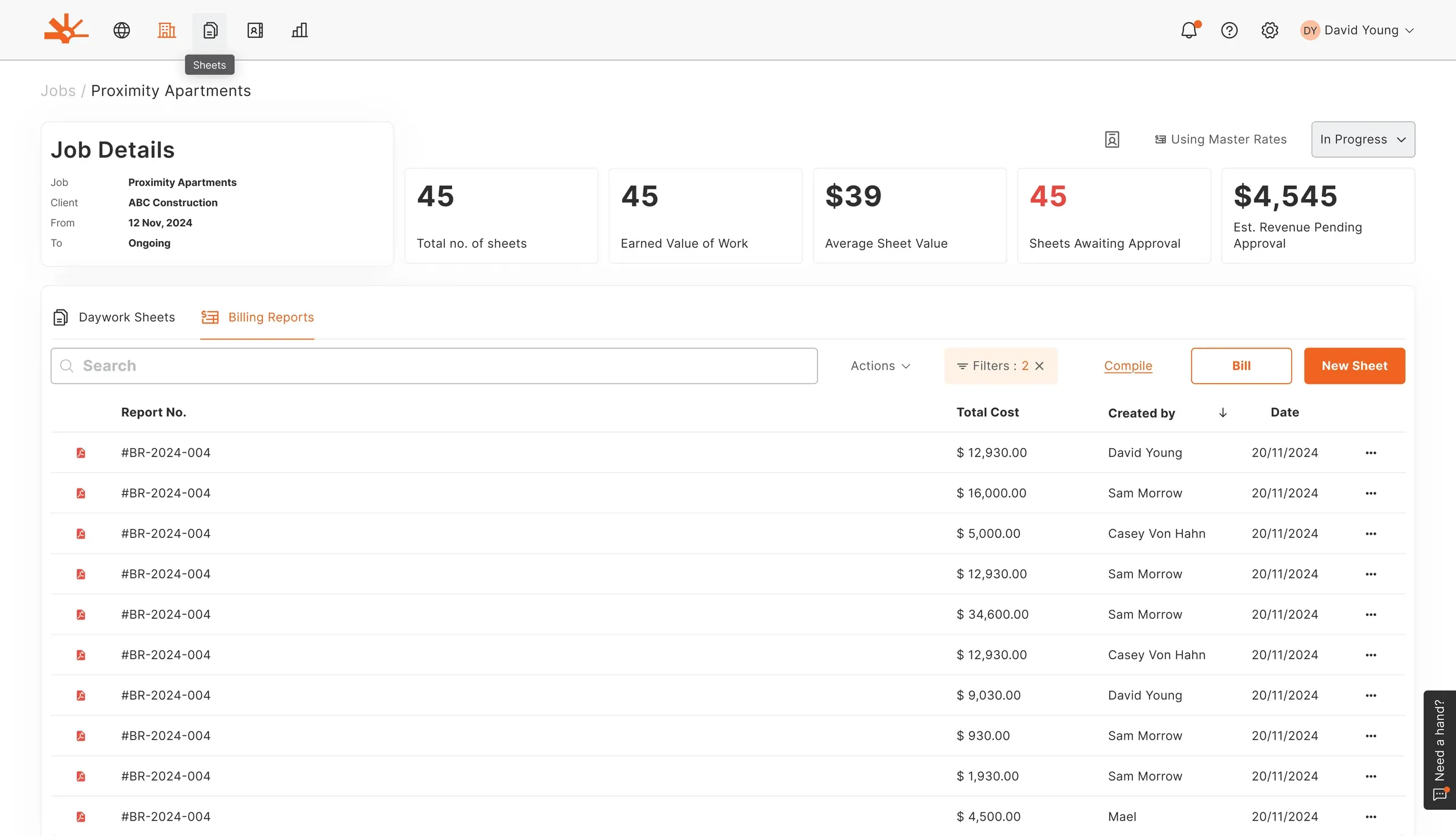 Client-Specific Rate Schedules