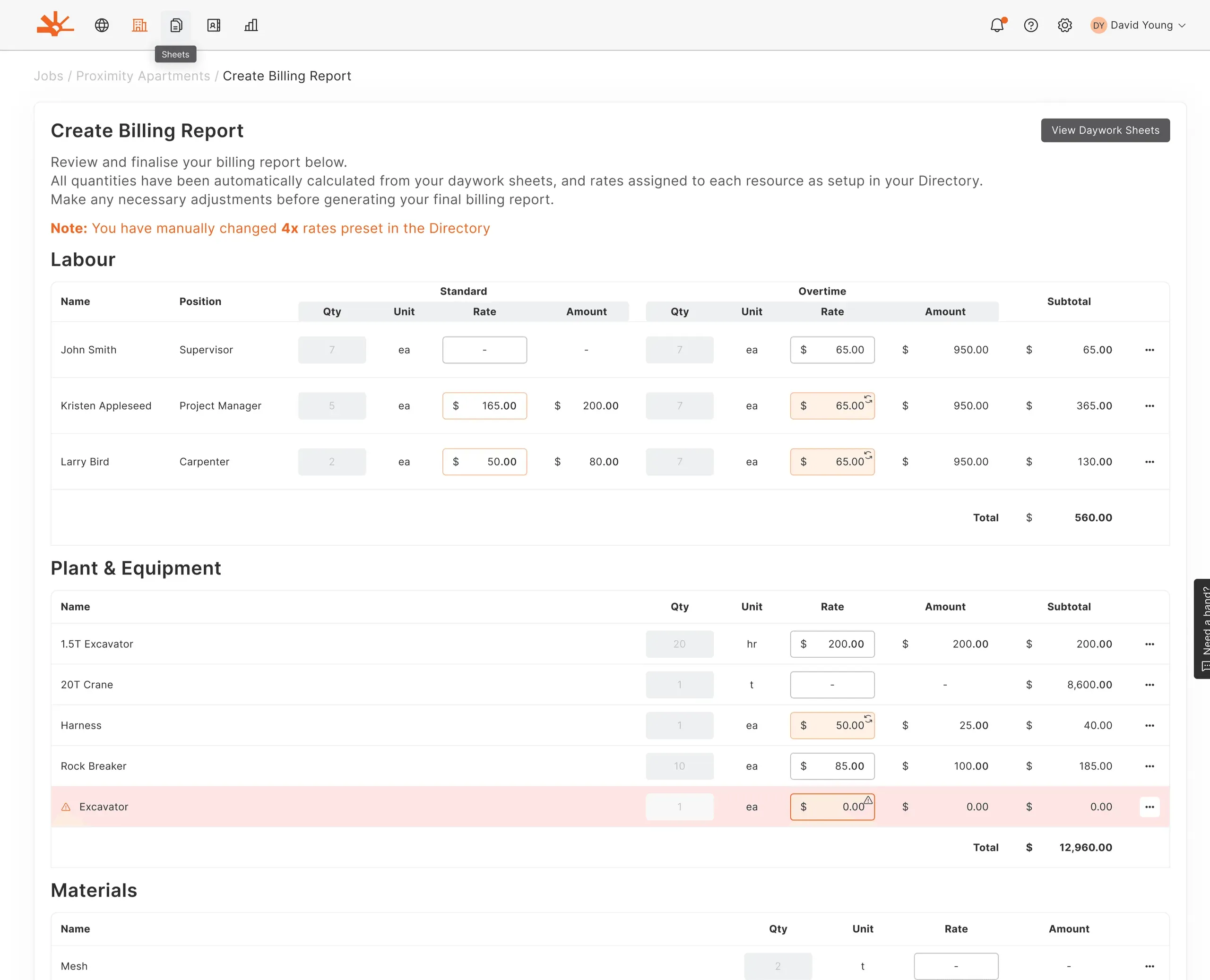 Automated Billing Reports