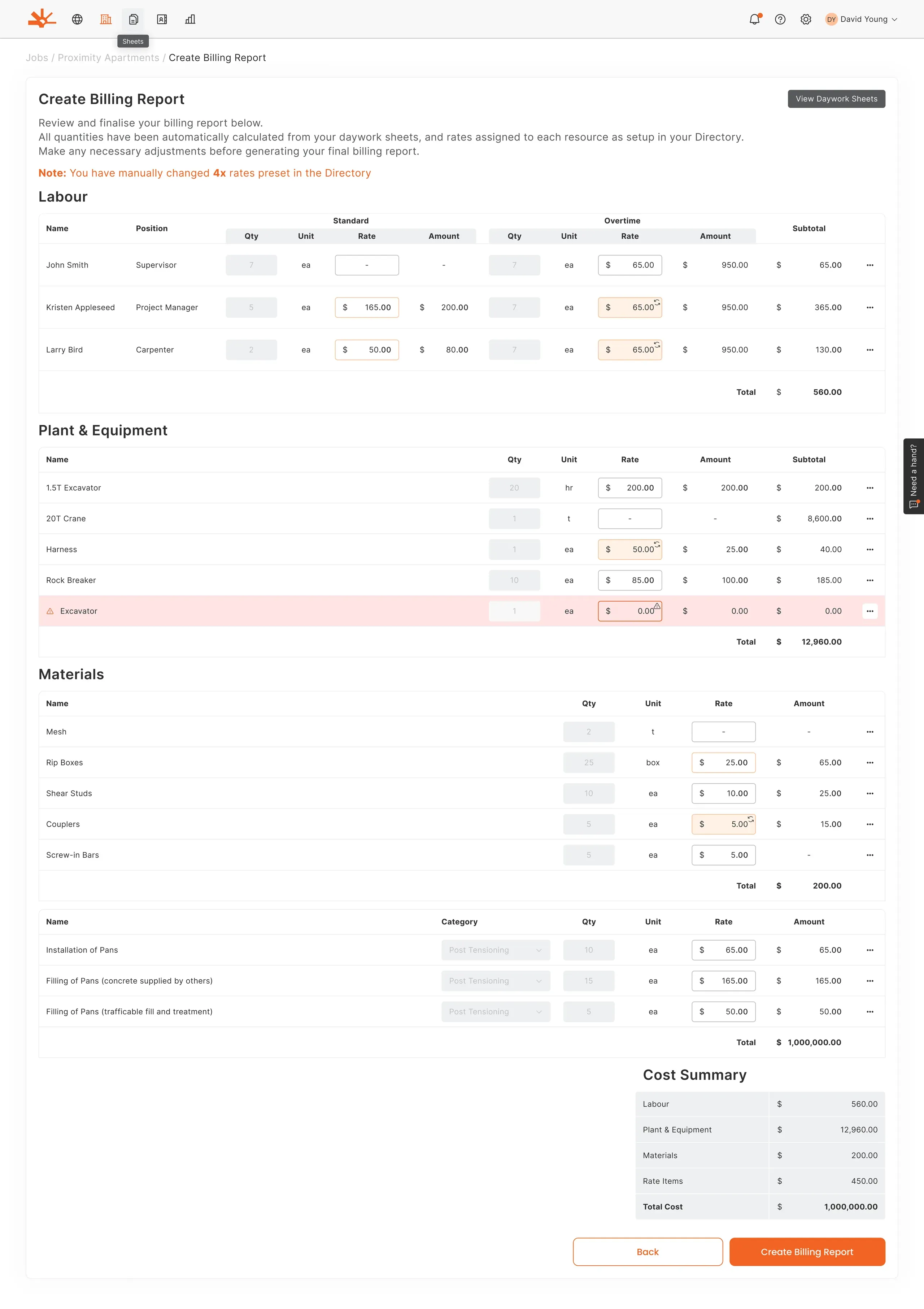 Multi-Sheet Compilation