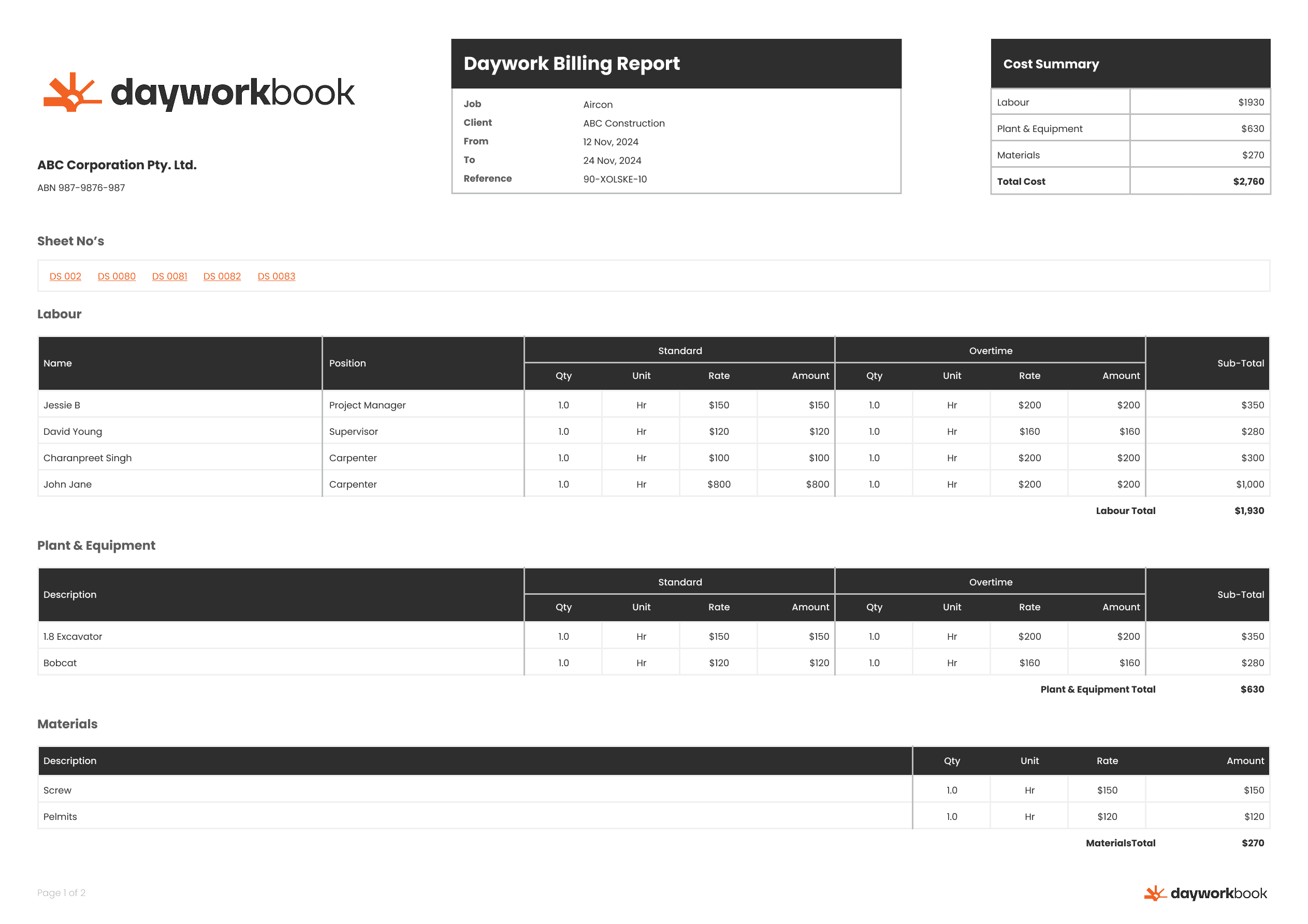Invoice-Ready Reports